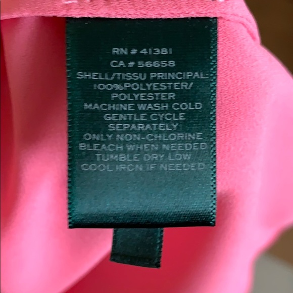 Pink flowy Lauren RL top NWOT - Picture 4 of 4